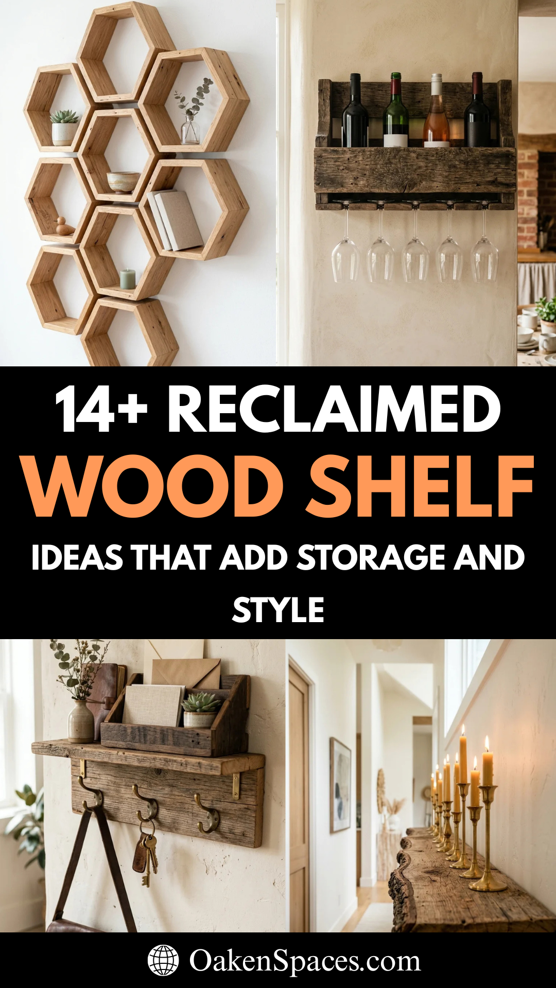 14 Reclaimed Wood Shelf Ideas That Add Storage and Style