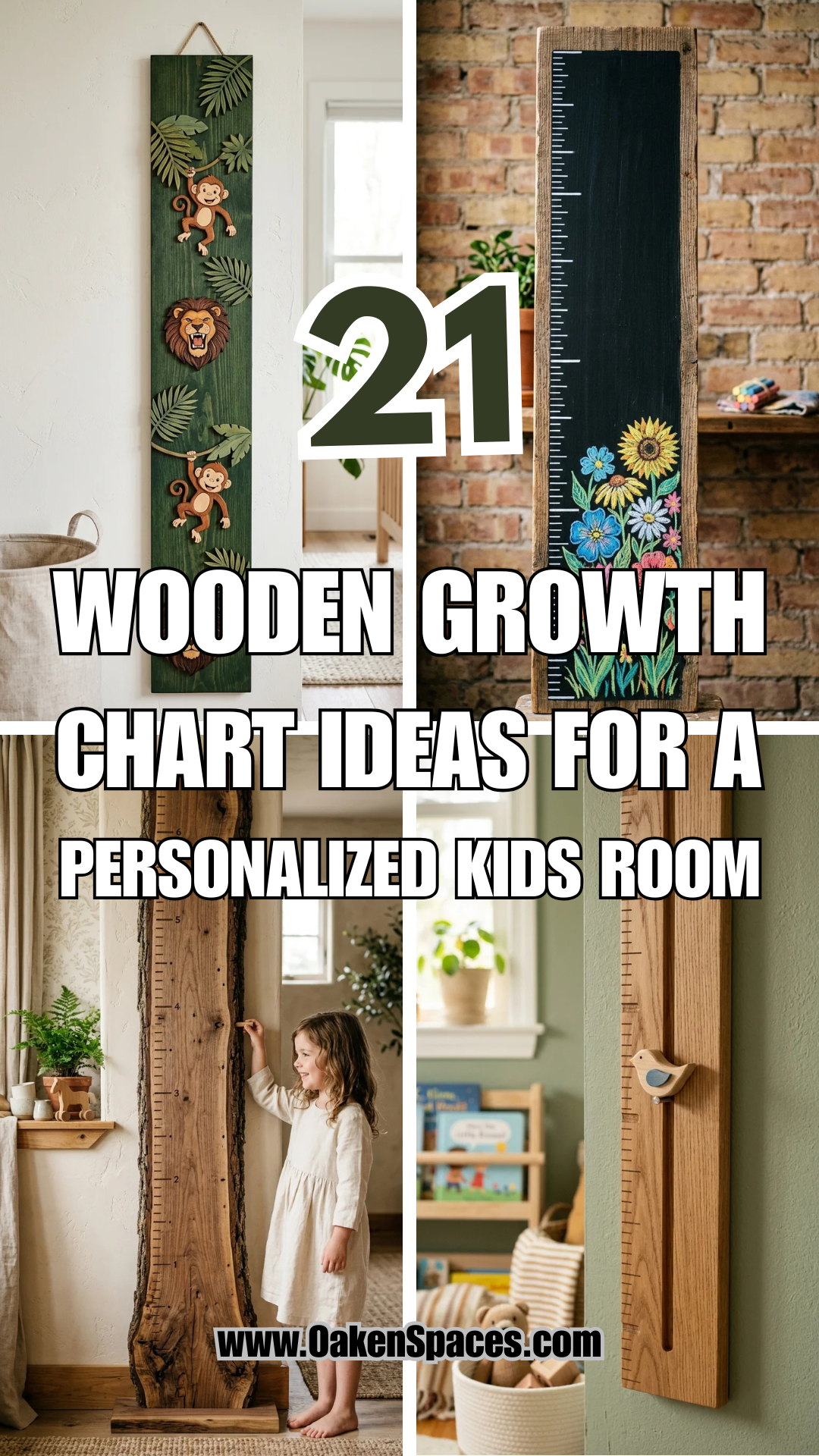 21 Wooden Growth Chart Ideas for a Personalized Kids Room