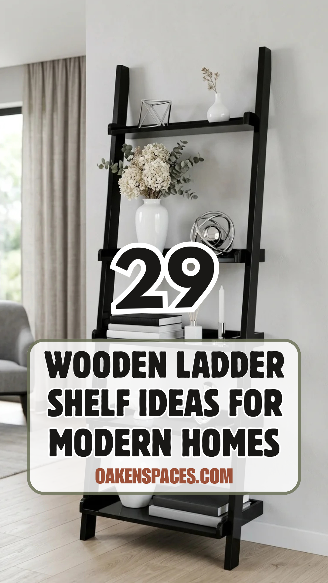 29 Wooden Ladder Shelf Ideas for Modern Homes