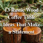 13 Rustic Wood Coffee Table Ideas That Make a Statement