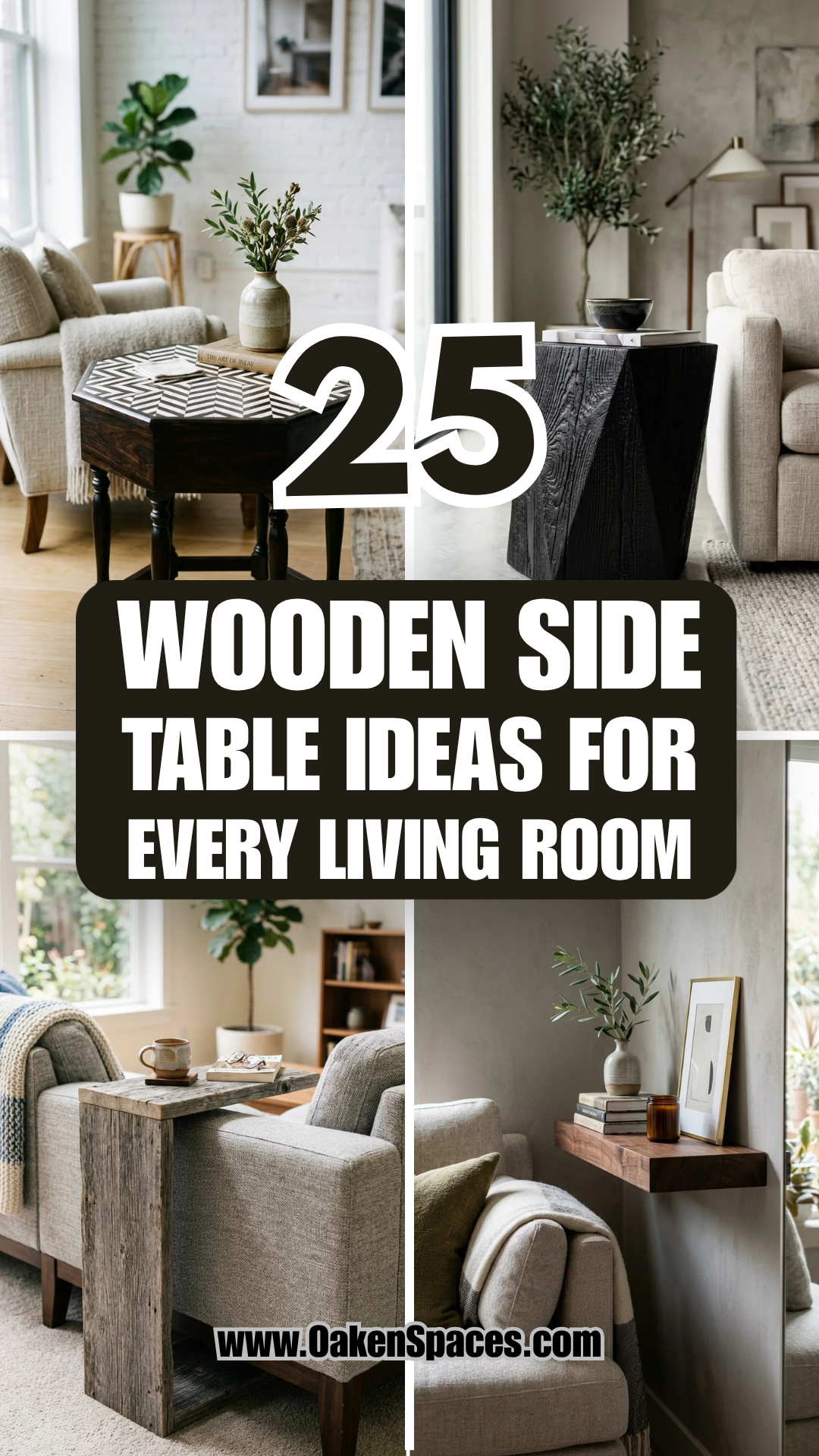 25 Wooden Side Table Ideas for Every Living Room