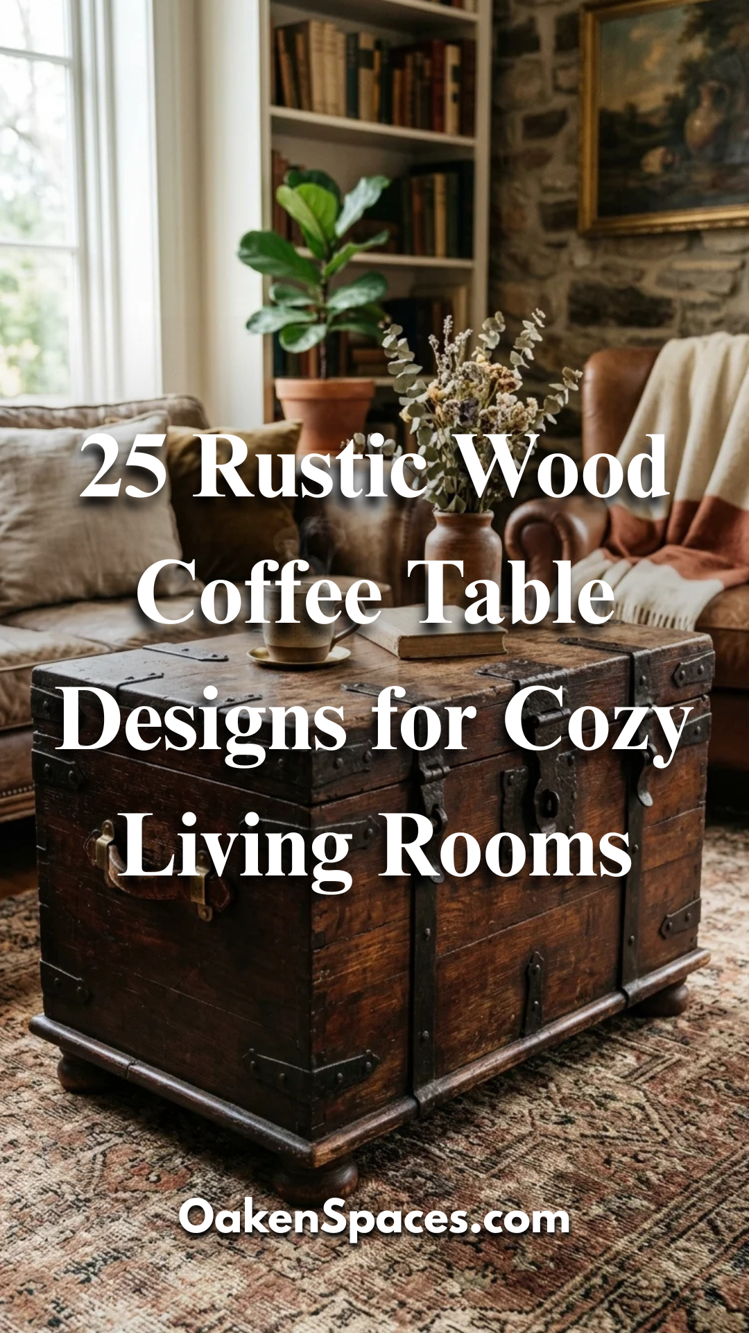 25 Rustic Wood Coffee Table Designs for Cozy Living Rooms