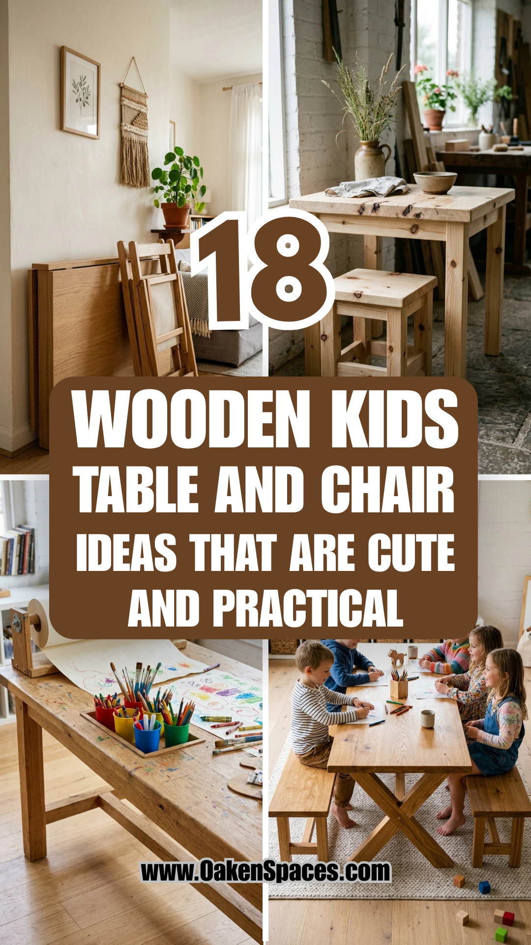 18 Wooden Kids Table and Chair Ideas That Are Cute and Practical