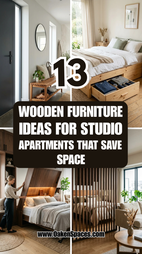 13 Wooden Furniture Ideas for Studio Apartments That Save Space