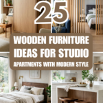 25 Wooden Furniture Ideas for Studio Apartments with Modern Style