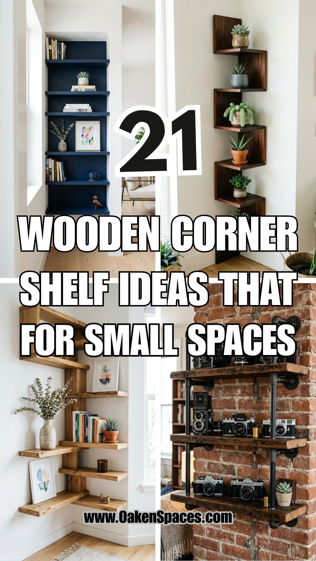 21 Wooden Corner Shelf Ideas for Small Spaces