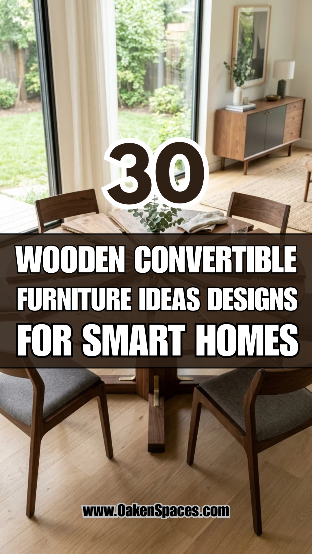 30 Wooden Convertible Furniture Designs for Smart Homes