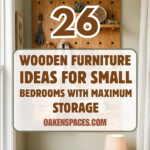 26 Wooden Furniture Ideas for Small Bedrooms with Maximum Storage