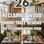 26 Reclaimed Wood Dining Table Designs for a Stunning Dining Room