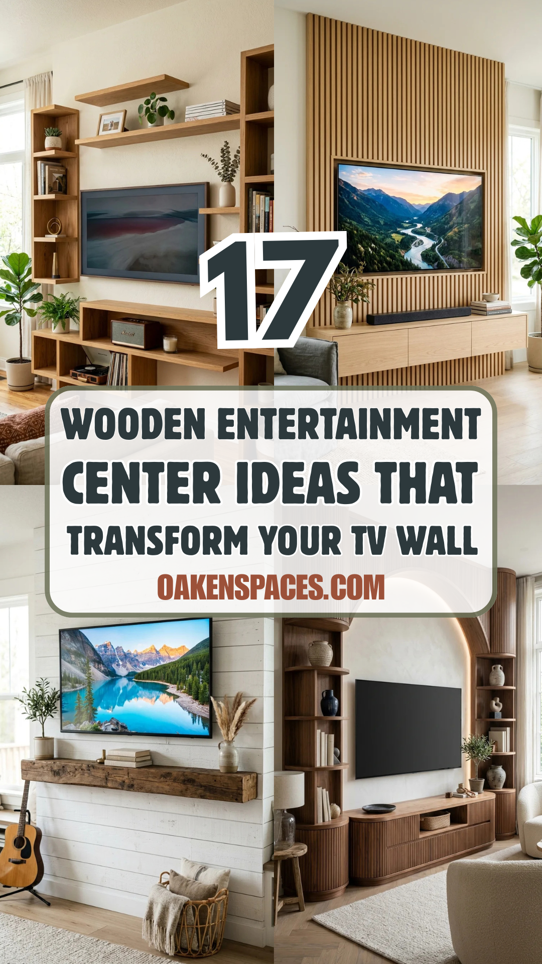 17 Wooden Entertainment Center Ideas That Transform Your TV Wall