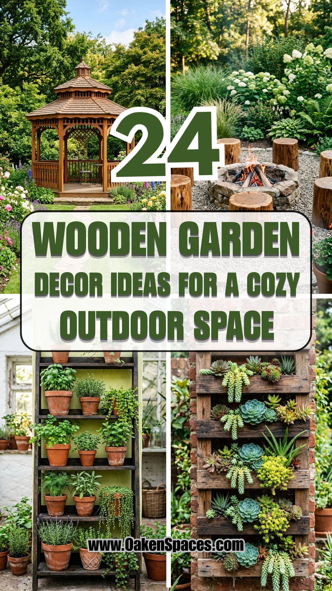 24 Wooden Garden Decor Ideas for a Cozy Outdoor Space