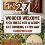 27 Wooden Welcome Sign Ideas for a Warm and Inviting Entryway