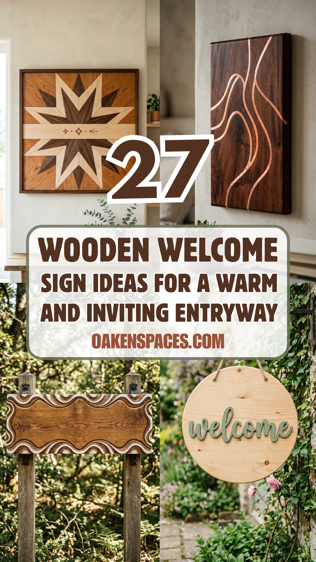 27 Wooden Welcome Sign Ideas for a Warm and Inviting Entryway