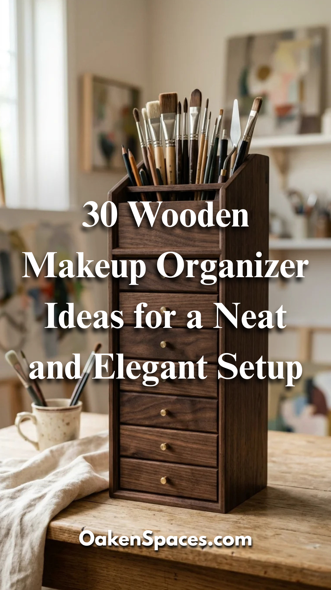 30 Wooden Makeup Organizer Ideas for a Neat and Elegant Setup